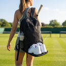 Racket backpack made from durable polyester for sports enthusiasts