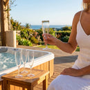 Unbreakable plastic glasses pack of 4, perfect for garden and hot tub use