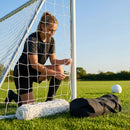 12 x 6ft football goal net made of HDPE for junior goals