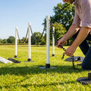 Freestanding Plastic Post & Chain Barrier Set for crowd control