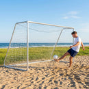 Beach soccer goal with aluminium frame and net