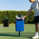 Tennis Court Bin & Shelf in Green, Black, or Blue made from PVC and Aluminium
