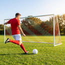 Multi-colour football goal nets for full-size goals