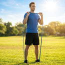 Multi-colour resistance bands made from natural latex for gym and home use