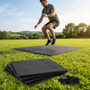 Rubber gym flooring mats available in various colours and thicknesses