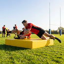 Rugby tackle mats in Yellow/Black with durable PVC for training