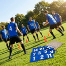 Sports team numbered bibs in vibrant colours for all ages