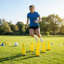Tri cone hurdles set for sports training available in multiple colours