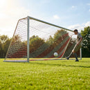 Football goal nets 24 x 8 ft, durable HDPE for clubs and schools