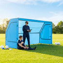 Portable team shelter in 10 colours with steel frame for sports events