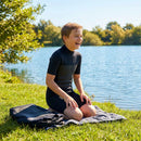 Kids shorty wetsuits in neoprene for water sports