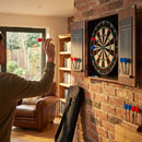 Wall Mounted Darts Bundle with Dartboard and Mat