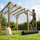 19mm black bird netting made from high-density polyethylene for garden and industrial use