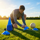 Multi-coloured basketball training marker cones