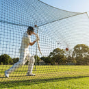 Cricket netting made of high-density polypropylene in black colour