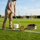 Wheel Transfer Line Marker for sports pitches in yellow steel