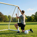 Replacement goal net for 8x6ft football goals in white HDPE