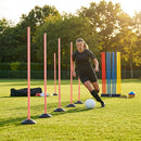 Slalom training poles in vibrant colours for agility training