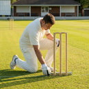 Stainless steel cricket stump gauge for accurate positioning