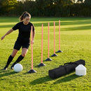 Slalom training poles in vibrant colours for sports practice