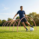 Football Training Passing Arcs, Fluorescent Yellow, High Tensile Plastic