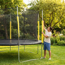 Replacement trampoline pole pads with cushioned protection for outdoor use