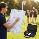 Double-sided coaching board with aluminium frame and accessories