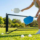 Pickleball set with paddles, balls, and portable net
