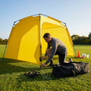 Portable team shelter in 10 colours with steel frame for sports events