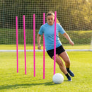Slalom training poles in vibrant colours for agility training