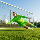 Women's Goalkeeper Kit including long sleeve shirt, shorts, and knee-high socks
