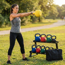 Neoprene kettlebells in various weights and colours for home and gym use