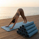 PU Yoga Mat in calming colours, 5mm thick, non-slip surface