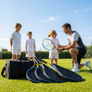 Tennis racket and bag set with aluminium rackets for coaches and players