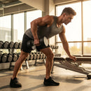 Urethane dumbbells with steel core, ideal for gyms
