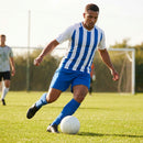 Men's Striped Football Shirt for Matches, Polyester
