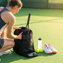 Racket backpack made from durable polyester for sports enthusiasts