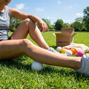 Solid rubber massage ball in various colours for muscle relief