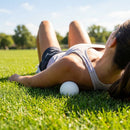 Solid rubber massage ball in various colours for muscle relief