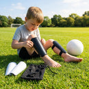 Shin Pads with Carbon-Effect Shell for Football Protection