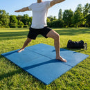 Rubber gym flooring mats, 50cm x 50cm, recycled rubber