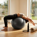55cm Anti-Burst Yoga Ball in Charcoal for Yoga and Pilates