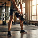 Cast iron kettlebell in various sizes and colours for gym workouts