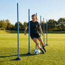 Slalom training poles in vibrant colours for agility training