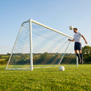 Football goal nets 24 x 8 ft, durable HDPE for clubs and schools
