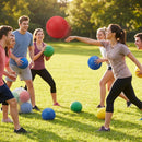 Colourful Rubber Dodgeballs for School and Garden Play
