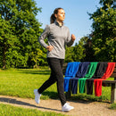 Women's tracksuit top in polyester with quarter zip and stand-up collar