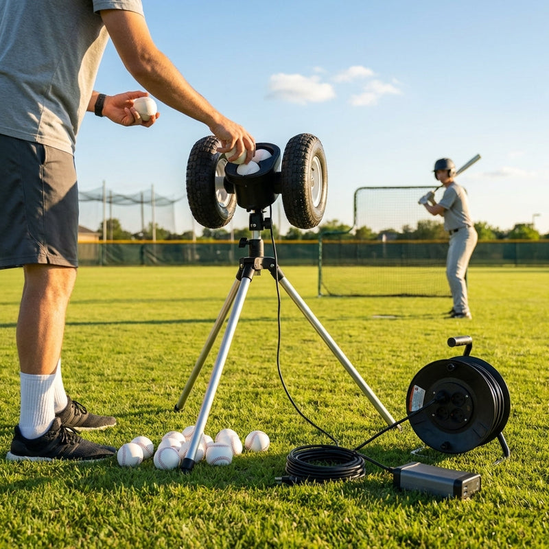 Baseball Pitching Machine – Adjustable Speed