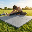 Rubber gym flooring mats, 50cm x 50cm, recycled rubber