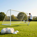 Steel football goal 16x7ft for school and park use